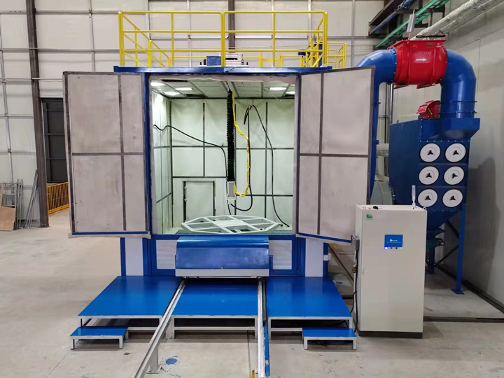 機器人內壁噴砂房